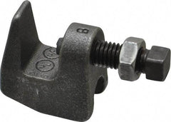 Made in USA - 3/4" Max Flange Thickness, 1/2" Rod C-Clamp - 760 Lb Capacity, Ductile Iron - Americas Tooling