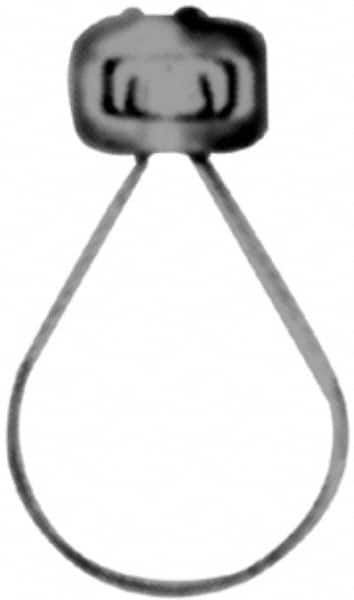 Made in USA - 1-1/2" Pipe, 3/8" Rod, Malleable Iron Adjustable Ring Hanger - Black, 400 Lb Capacity - Americas Tooling