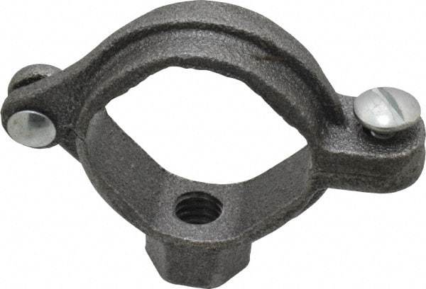 Value Collection - 1" Pipe, 3/8" Rod, Extension Split Pipe Clamp - 180 Lb Capacity, Malleable Iron - Americas Tooling