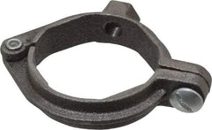 Value Collection - 1-1/2" Pipe, 3/8" Rod, Extension Split Pipe Clamp - 180 Lb Capacity, Malleable Iron - Americas Tooling