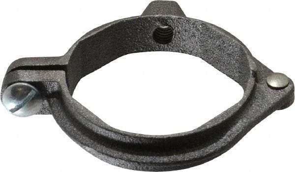 Value Collection - 2" Pipe, 3/8" Rod, Extension Split Pipe Clamp - 180 Lb Capacity, Malleable Iron - Americas Tooling