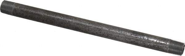 Value Collection - Schedule 40, 1/8" Diam x 5-1/2" Long Steel Black Pipe Nipple - Threaded - Americas Tooling