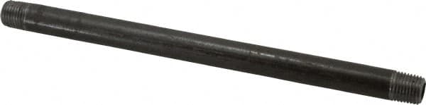 Value Collection - Schedule 40, 1/4" Diam x 8" Long Steel Black Pipe Nipple - Threaded - Americas Tooling