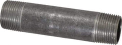 Made in USA - Schedule 40, 3/4" Diam x 4" Long Steel Black Pipe Nipple - Threaded - Americas Tooling