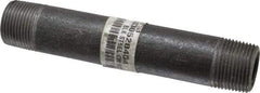 Made in USA - Schedule 80, 3/4" Diam x 5-1/2" Long Steel Black Pipe Nipple - Threaded - Americas Tooling