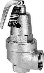 Conbraco - 1" Inlet, 1-1/4" Outlet, ASME Section IV Safety Relief Valve - 15 Max psi, Bronze, 1,027,000 BTUs - Americas Tooling