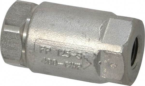 Conbraco - 1/4" Stainless Steel Check Valve - Inline, FNPT x FNPT - Americas Tooling