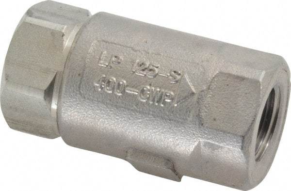 Conbraco - 3/8" Stainless Steel Check Valve - Inline, FNPT x FNPT - Americas Tooling