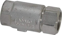 Conbraco - 1/2" Stainless Steel Check Valve - Inline, FNPT x FNPT - Americas Tooling