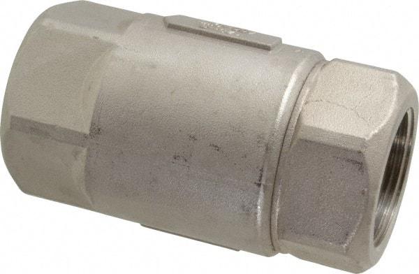 Conbraco - 1-1/4" Stainless Steel Check Valve - Inline, FNPT x FNPT - Americas Tooling