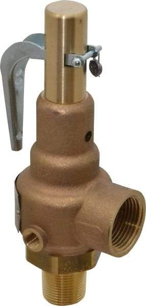 Conbraco - 3/4" Inlet, 1" Outlet, High Pressure Safety Relief Valve - 50 Max psi, Bronze, 647 Lb per Hour - Americas Tooling