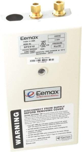 Eemax - 120 Volt Electric Water Heater - 2.4 KW, 20 Amp, 10 Wire Gauge - Americas Tooling