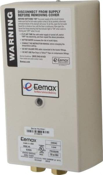 Eemax - 240 Volt Electric Water Heater - 5.5 KW, 23 Amp, 10 Wire Gauge - Americas Tooling