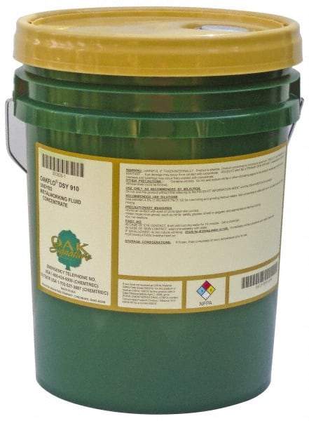 Oak Signature - Oakflo DSY 910, 5 Gal Pail Cutting & Grinding Fluid - Synthetic, For Drilling, Milling, Sawing, Tapping, Turning - Americas Tooling