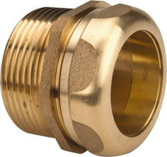 Federal Process - 1-1/4 Inch Pipe, Male Compression Waste Connection - Chrome Plated, Cast Brass - Americas Tooling