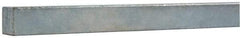 Made in USA - 12" Long x 3/8" High x 3/8" Wide, Zinc-Plated Key Stock - Low Carbon Steel - Americas Tooling