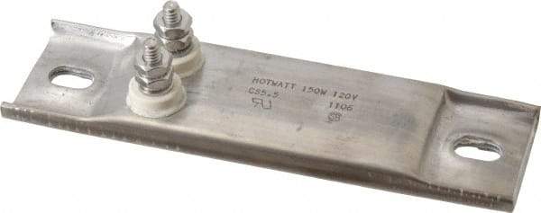 Hotwatt - 120 Volt, 150 Watt, 5-1/2" Long Channel Strip Heater - 1" Hot Length, 50 Watt per Sq In - Americas Tooling