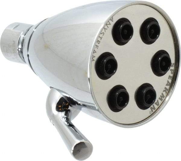 Speakman - 2.5 GPM, 2-3/4 Face Diameter, Shower Head with Brass Ball Joint - 48 Sprayers, Brass and Lexan - Americas Tooling