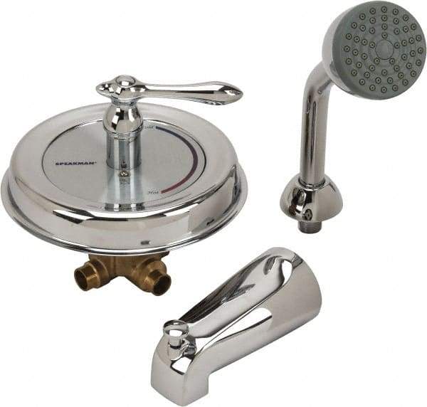 Speakman - Concealed, One Handle, Brass, Valve, Shower Head and Tub Faucet - Lever Handle, Steel Handle - Americas Tooling