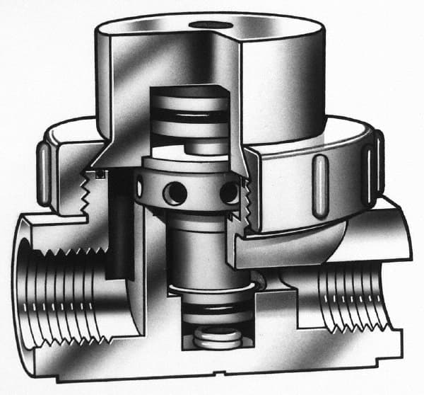 Simtech - 2" MPT Air Operated Valve - 125 Max psi, PVC/EPDM Material - Americas Tooling