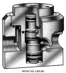 Simtech - 1-1/2" MPT Diverator Air Valve - 150 Max psi, PP/EPDM Material - Americas Tooling