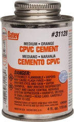 Oatey - 4 oz Medium Bodied Cement - Orange, Use with CPVC & CTS up to 6" Diam - Americas Tooling