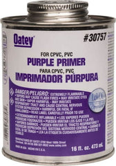 Oatey - 16 oz All Purpose Primer/Cleaner - Purple, Use with PVC & CPVC - Americas Tooling