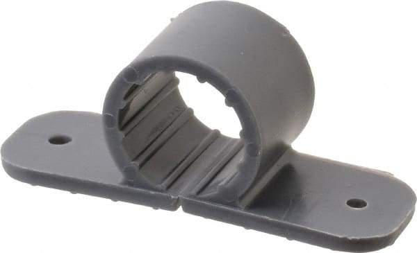 Oatey - 1/2" Pipe, Standard Pipe Clamp - Gray, Polypropylene - Americas Tooling