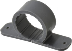 Oatey - 1" Pipe, Standard Pipe Clamp - Gray, Polypropylene - Americas Tooling