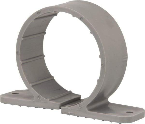 Oatey - 2" Pipe, Standard Pipe Clamp - Gray, Polypropylene - Americas Tooling