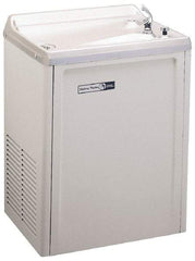 Halsey Taylor - 7.6 GPH Cooling Capacity Compact Flush Wall Mounted Water Cooler & Fountain - Vinyl Cabinet, 370 Watts, 4.0 Full Load Amperage, 0.16 hp - Americas Tooling