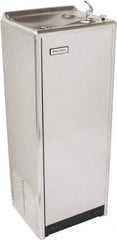 Halsey Taylor - 14 GPH Cooling Capacity Deluxe Floor Standing Water Cooler & Fountain - In-Wall, 0.2 hp, Stainless Steel - Americas Tooling