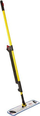 Rubbermaid - Yellow Single Sided Mop Pad and Frame Kit - 18 Inch Long x 4.88 Inch Wide Microfiber Head, 20 to 72 Inch Long Handle - Americas Tooling