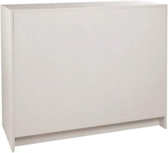 ECONOCO - 3 Shelf, Closed Shelving Wrap Counter - 20 Inch Wide x 20 Inch Deep x 38 Inch High, White - Americas Tooling