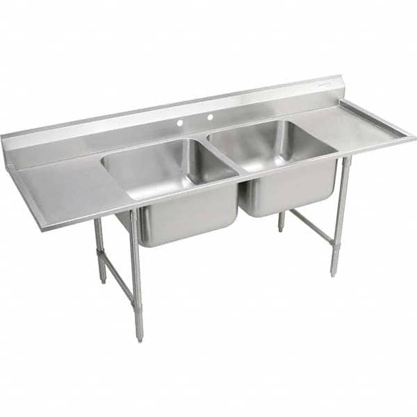 ELKAY - Stainless Steel Sinks Type: Scullery Sink Outside Length: 77-1/4 (Inch) - Americas Tooling