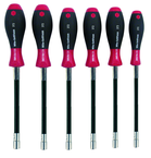 7 Piece - 5.0 - 13.0mm - SoftFinish® Cushion Grip Flexible Shaft Metric Nut Driver Set - Americas Tooling