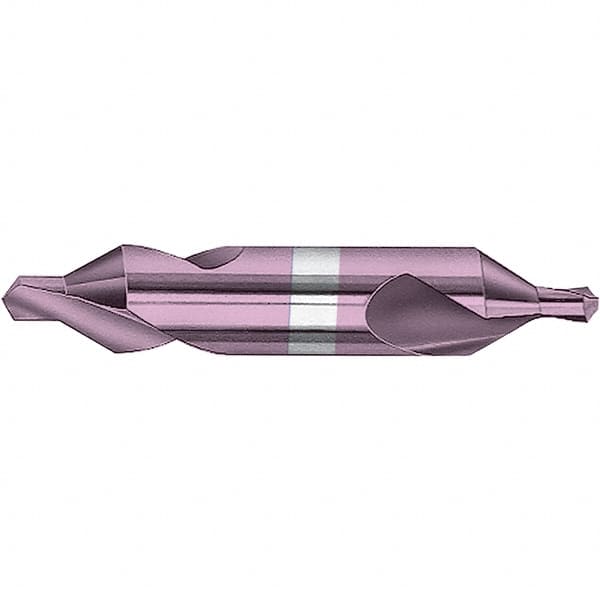 Combo Drill & Countersink: #1, 1/8″ Body Dia, 118 ™, Solid Carbide AlTiN Finish, Right Hand Cut, Series 8105-H