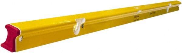 Stabila - 72" Long 3 Vial R-Beam Level - Aluminum, Yellow, 2 Plumb & 1 Level Vials - Americas Tooling