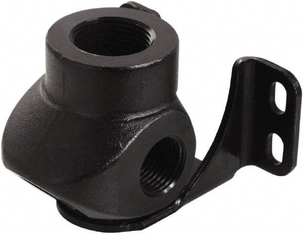 Transair - Three Port Wall Bracket - Plastic, 232 Max psi, 3/4 & 1/2 & 1/4 Female NPT, 3-5/16" Long - Americas Tooling