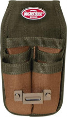 Bucket Boss - 1 Pocket Holster - Polyester, Brown & Green, 4-1/2" Wide x 9-1/2" High - Americas Tooling