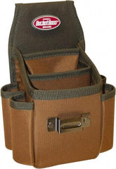 Bucket Boss - 3 Pocket Holster - Polyester, Brown & Green, 6-1/2" Wide x 9-1/2" High - Americas Tooling