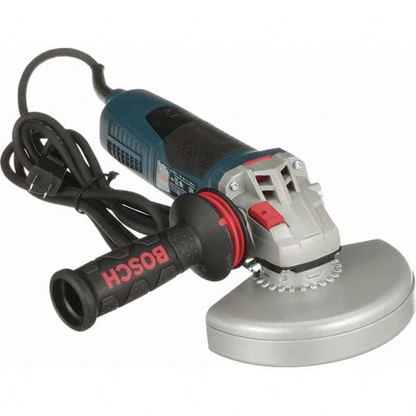 Bosch - 6" Wheel Diam, 9,300 RPM, Corded Angle & Disc Grinder - 5/8-11 Spindle, 120 Volts, 13 Amps - Americas Tooling