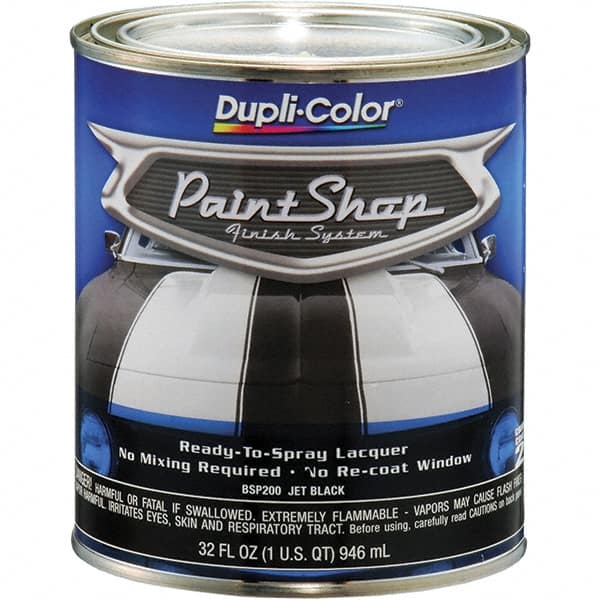 Dupli-Color - Jet Black Automotive Topcoat - 1 Qt Can - Americas Tooling