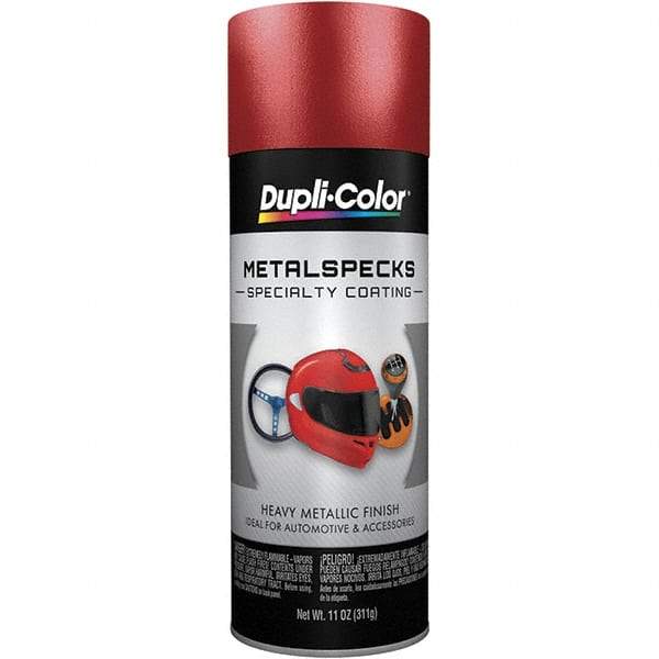 Dupli-Color - Metal Flake Retro Red Automotive Topcoat - 11 oz Aerosol Can - Americas Tooling