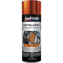 Dupli-Color - 11 oz Orange Anodized Automotive Heat Resistant Paint - Metallic Finish, 500°F Max Temp, Comes in Aerosol Can - Americas Tooling