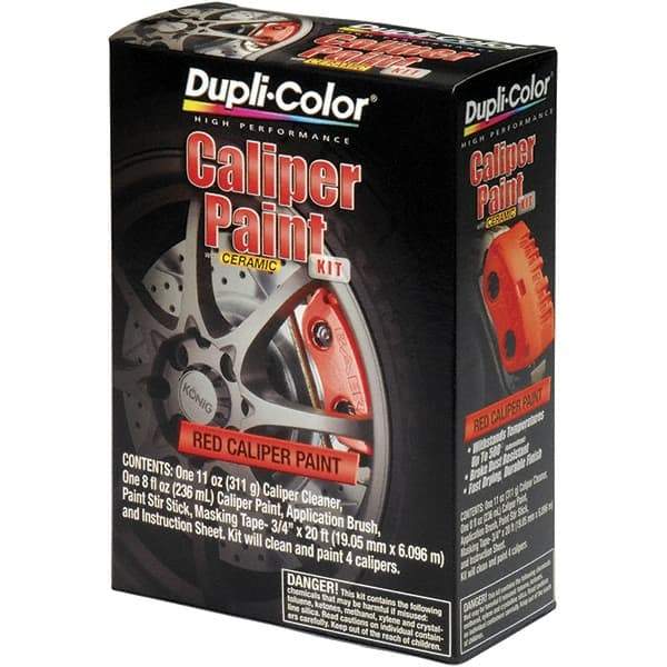 Dupli-Color - 16 oz Red Automotive Heat Resistant Paint - Gloss Finish, 500°F Max Temp, Comes in Aerosol Can - Americas Tooling