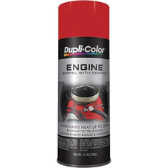 Dupli-Color - 12 oz Red Automotive Heat Resistant Paint - Gloss Finish, 500°F Max Temp, Comes in Aerosol Can - Americas Tooling