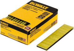 DeWALT - 1-1/4" Long x 1/4" Wide, 18 Gauge Crowned Construction Staple - Steel, Copper Finish, Chisel Point - Americas Tooling