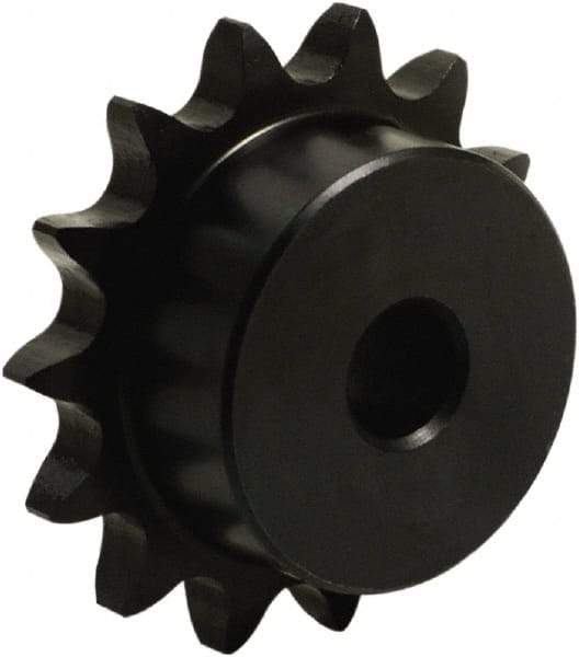 Tritan - 22 Teeth, 1/4" Chain Pitch, Chain Size 25, Plain Bore Sprocket - 1/4" Bore Diam, 1.757" Pitch Diam, 1.89" Outside Diam - Americas Tooling