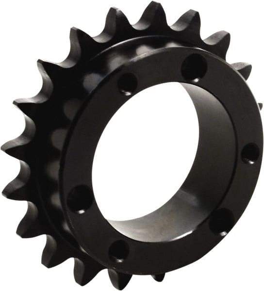 Tritan - 22 Teeth, 5/8" Chain Pitch, Chain Size 50, QD Sprocket - 4.392" Pitch Diam, 4.724" Outside Diam - Americas Tooling